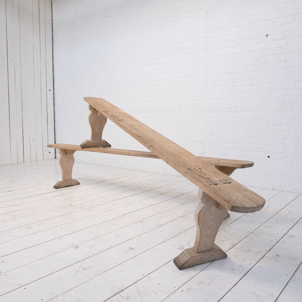 1-2-wooden-benches-19th-century-french-pine-seats