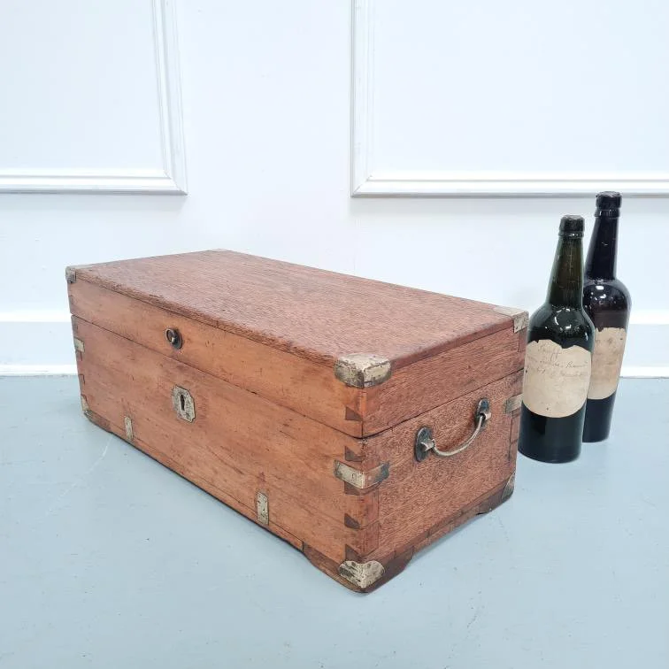 Camphor-wood-trunk- brass-bound-english-antique