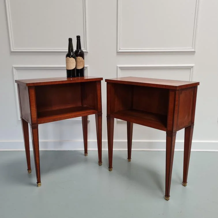 French-marquetry-bedside-tables-antique-kingwood