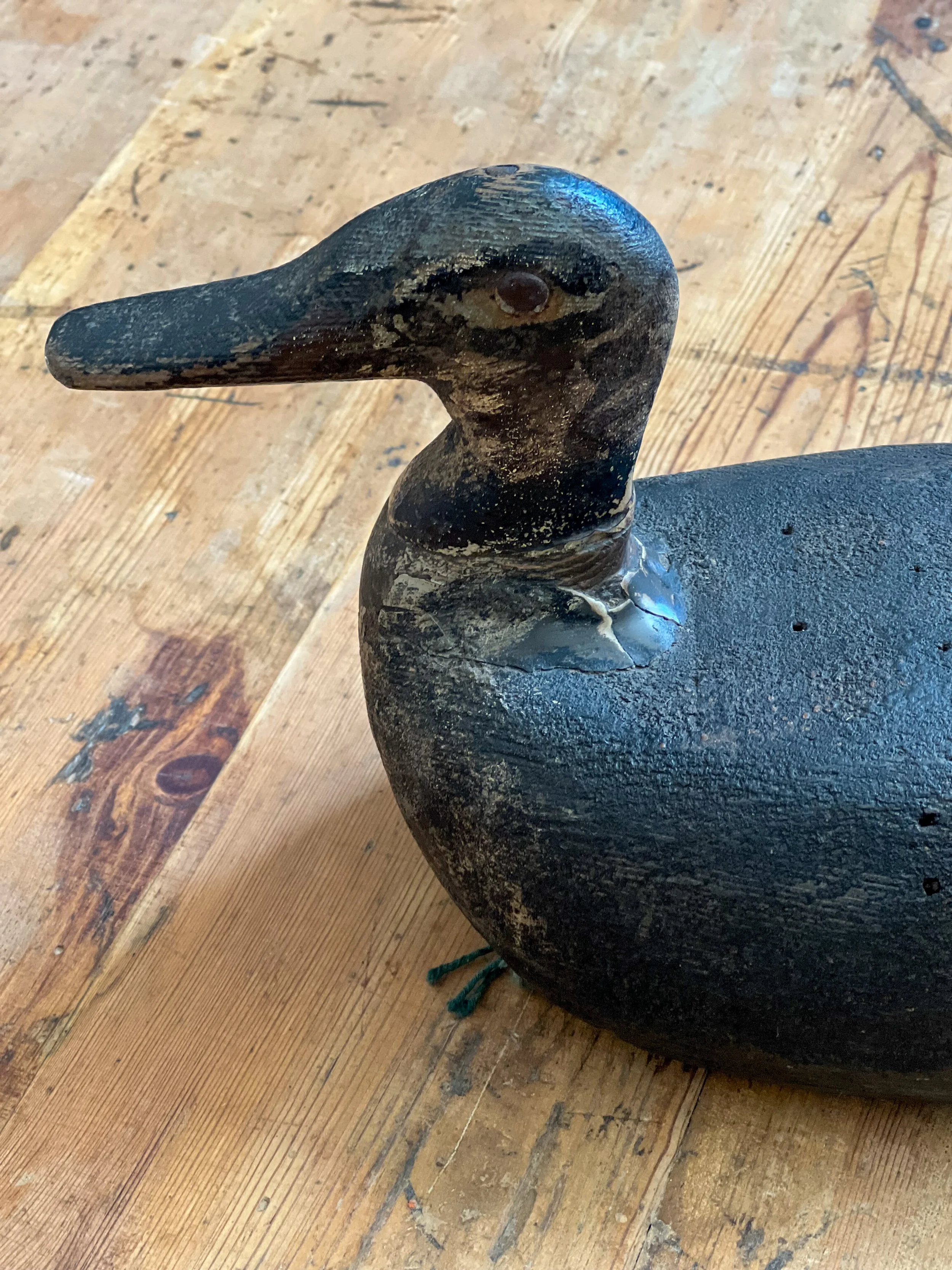 Antique-folk-art-decoy-duck-wooden-4