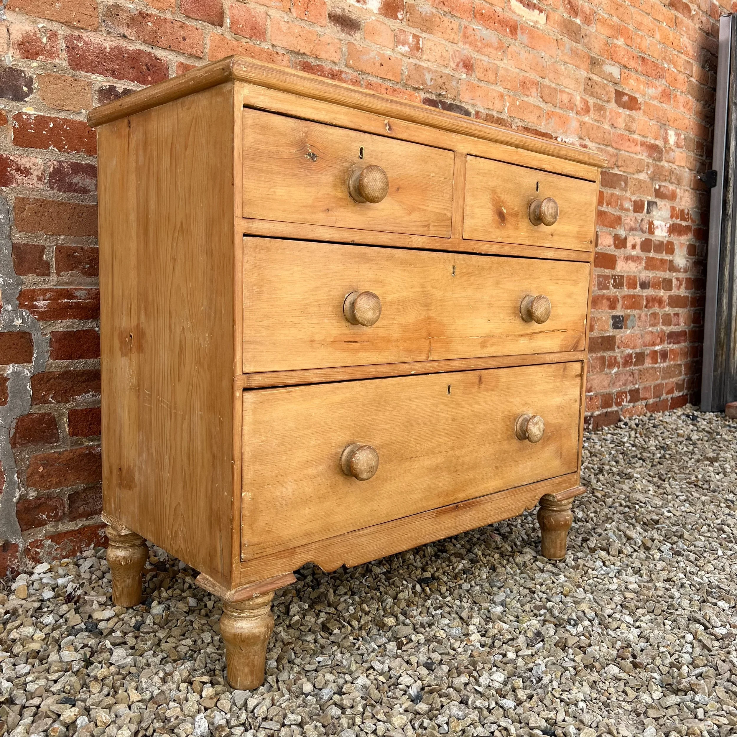 English-pine-chest-drawers-georgian-antique-simple-2