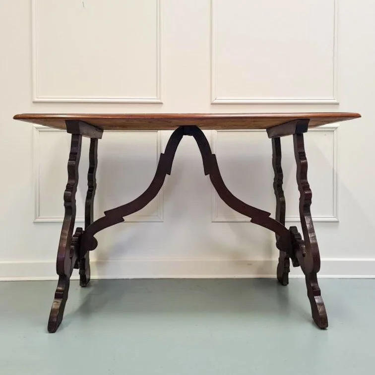 Spanish-italian-table-walnut-console-antique