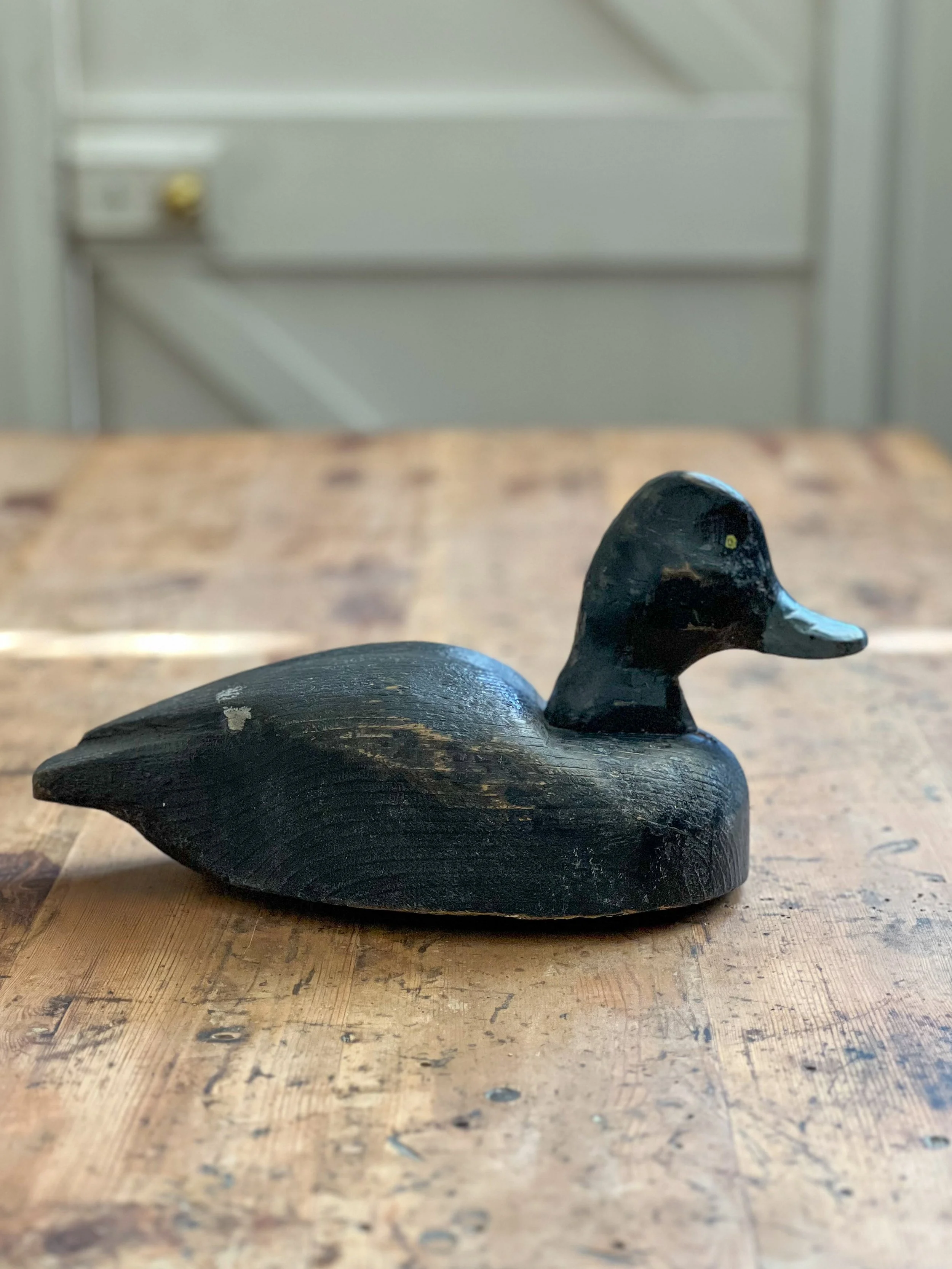 Antique-wooden-decoy-duck-folk-art