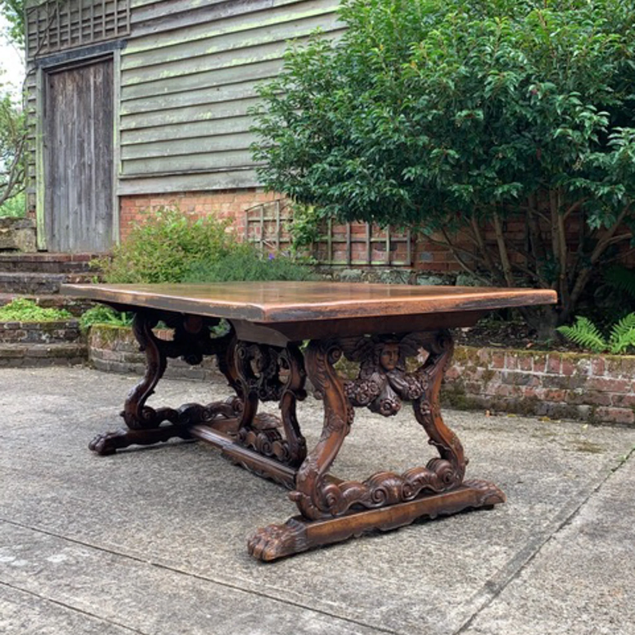 Italian-walnut-refectory-table-carved-antique-desk-D8306-2.jpg