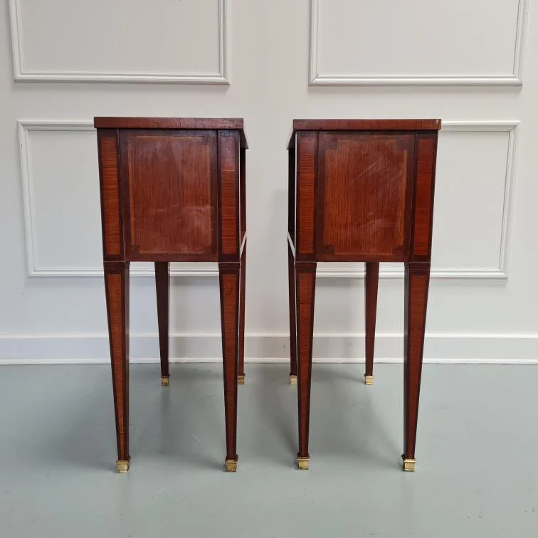 French-marquetry-bedside-tables-antique-kingwood