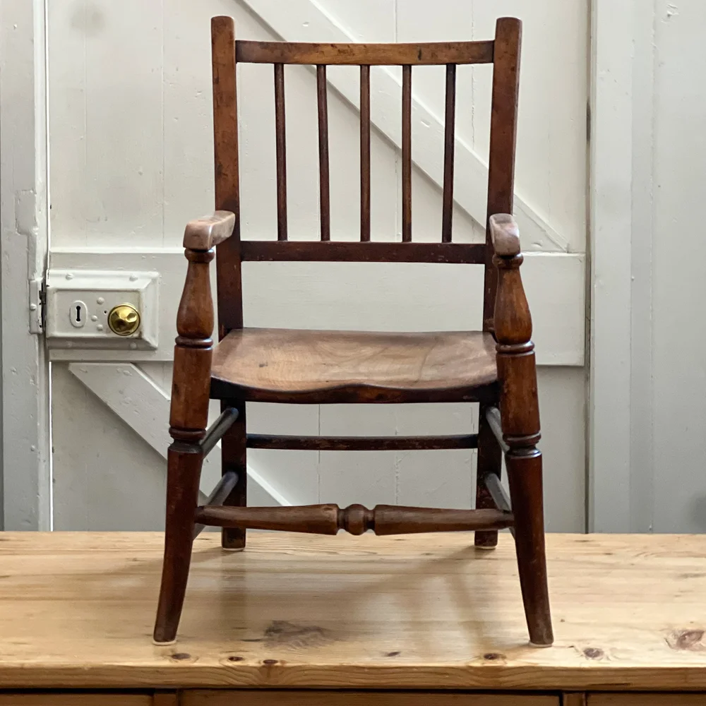 Antique walnut child's chair — The Drill Hall Emporium