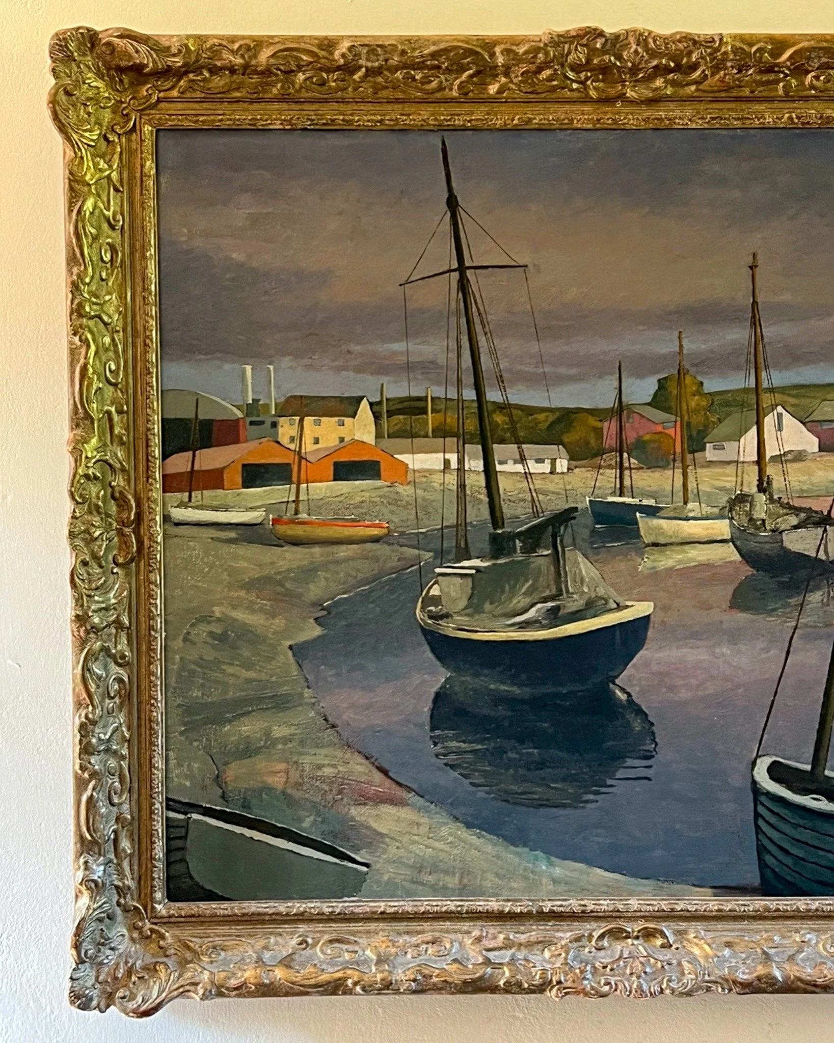 English-school-harbour-scene-boat-picture-framed-vintage-P8301-01.jpg