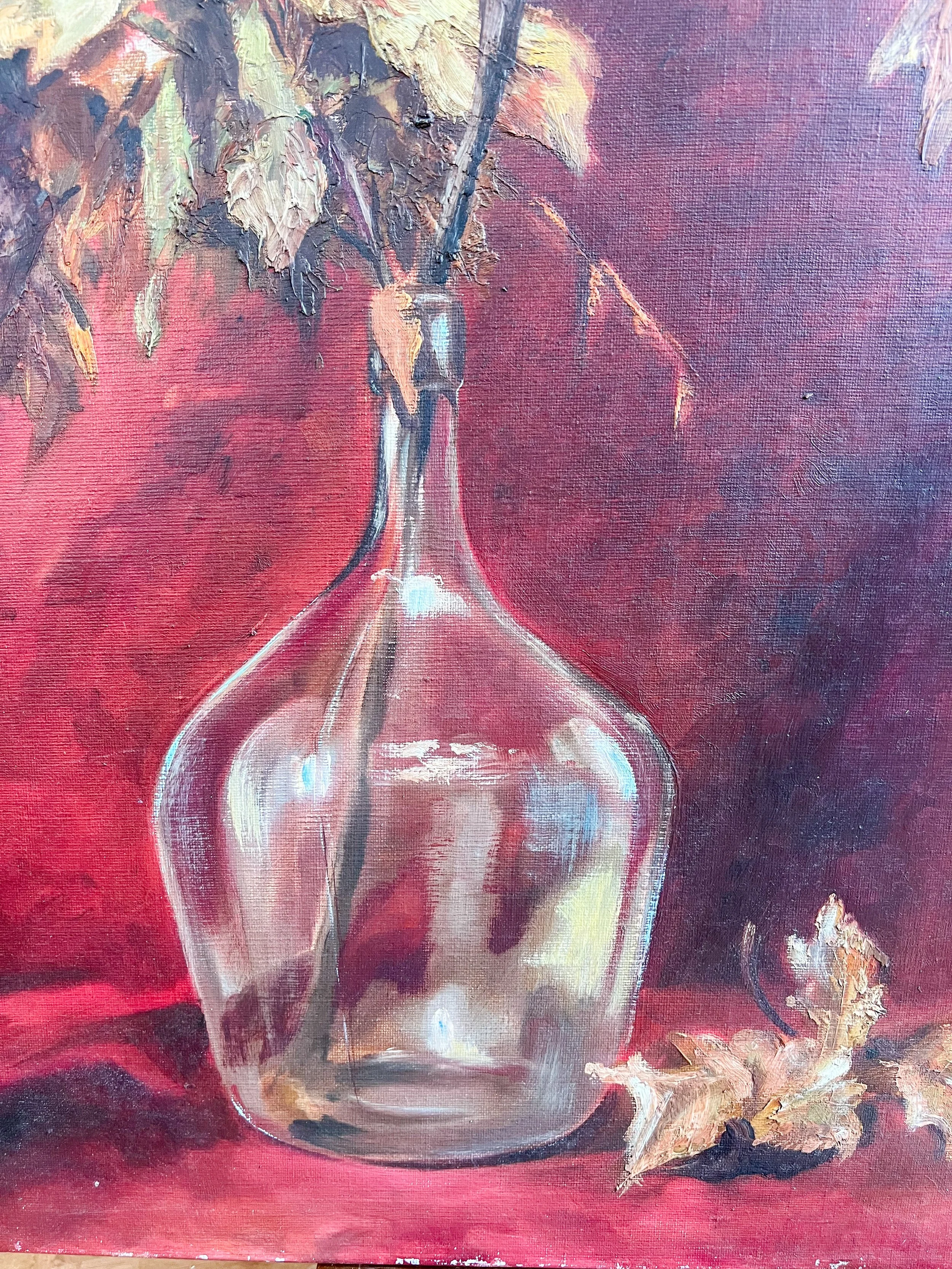 French-still-life-oil-painting-vintage-antique-mid-century-3