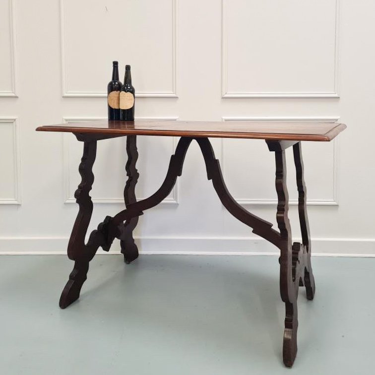 Spanish-italian-table-walnut-console-antique