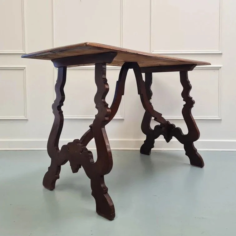 Spanish-italian-table-walnut-console-antique