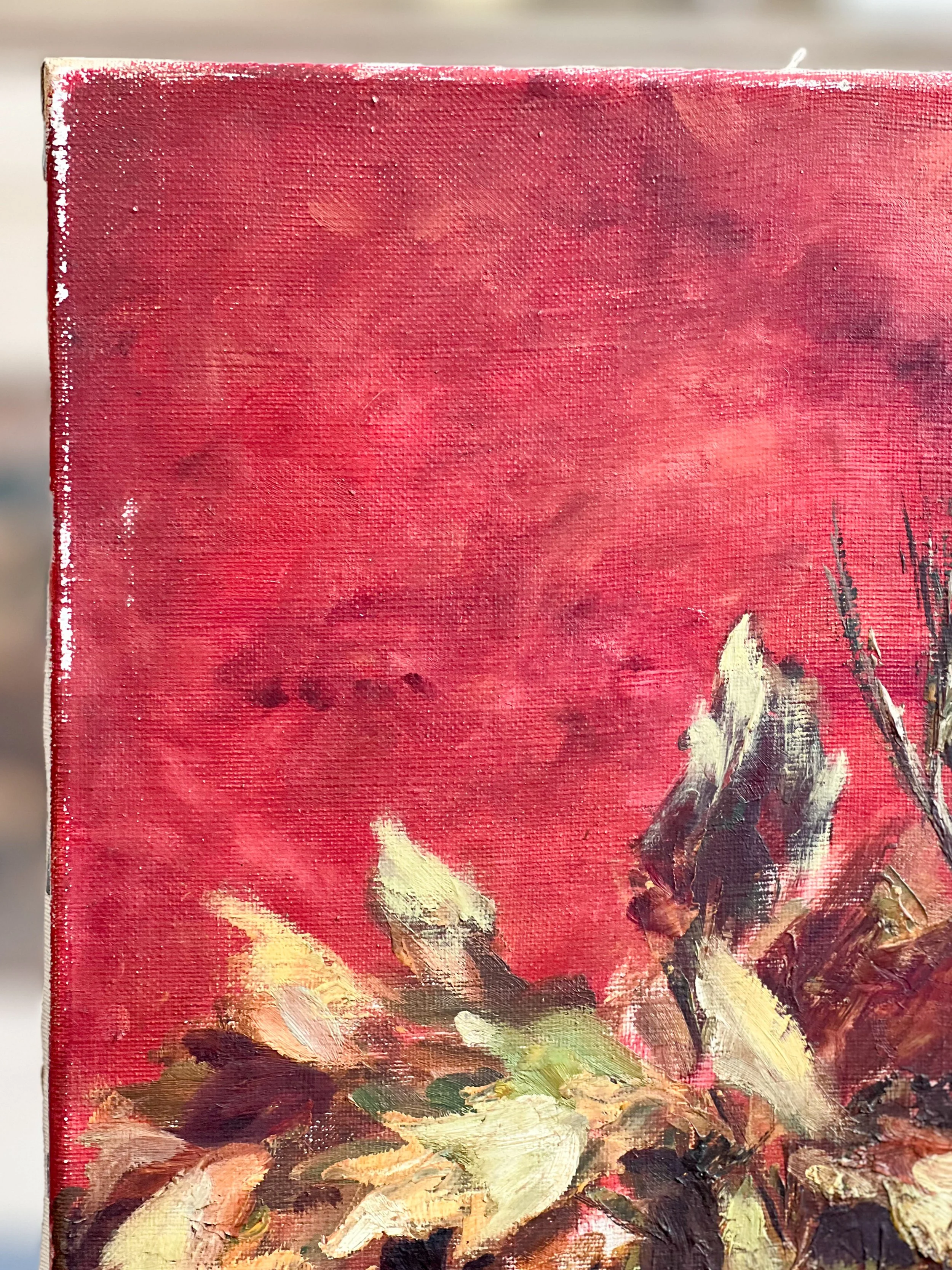 French-still-life-oil-painting-vintage-antique-mid-century-2