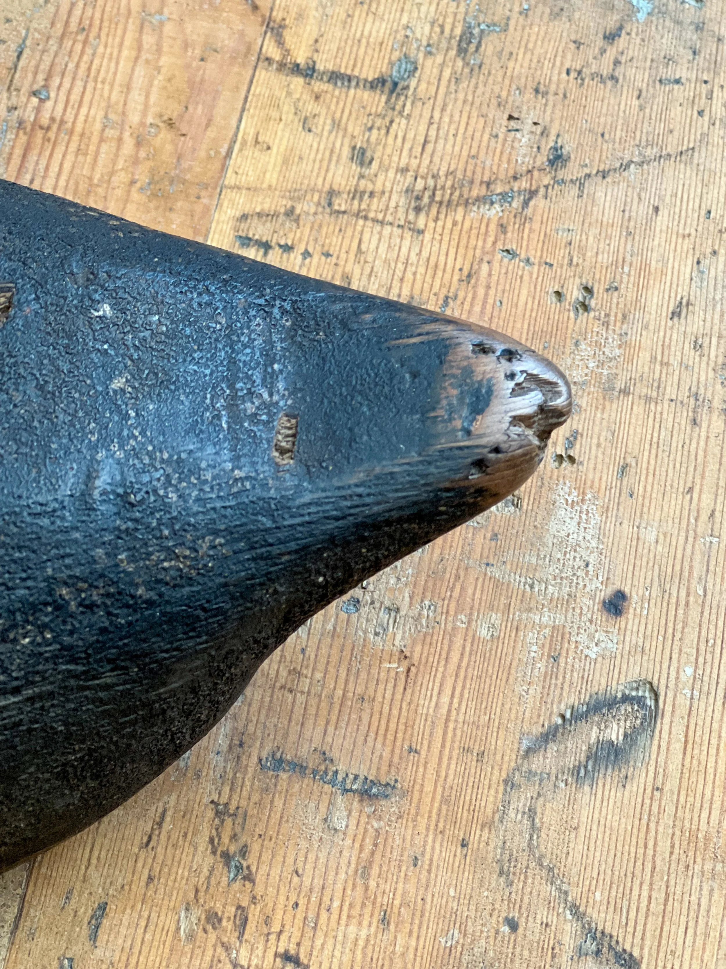 Antique-folk-art-decoy-duck-wooden
