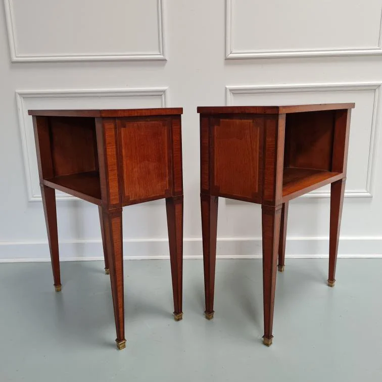French-marquetry-bedside-tables-antique-kingwood