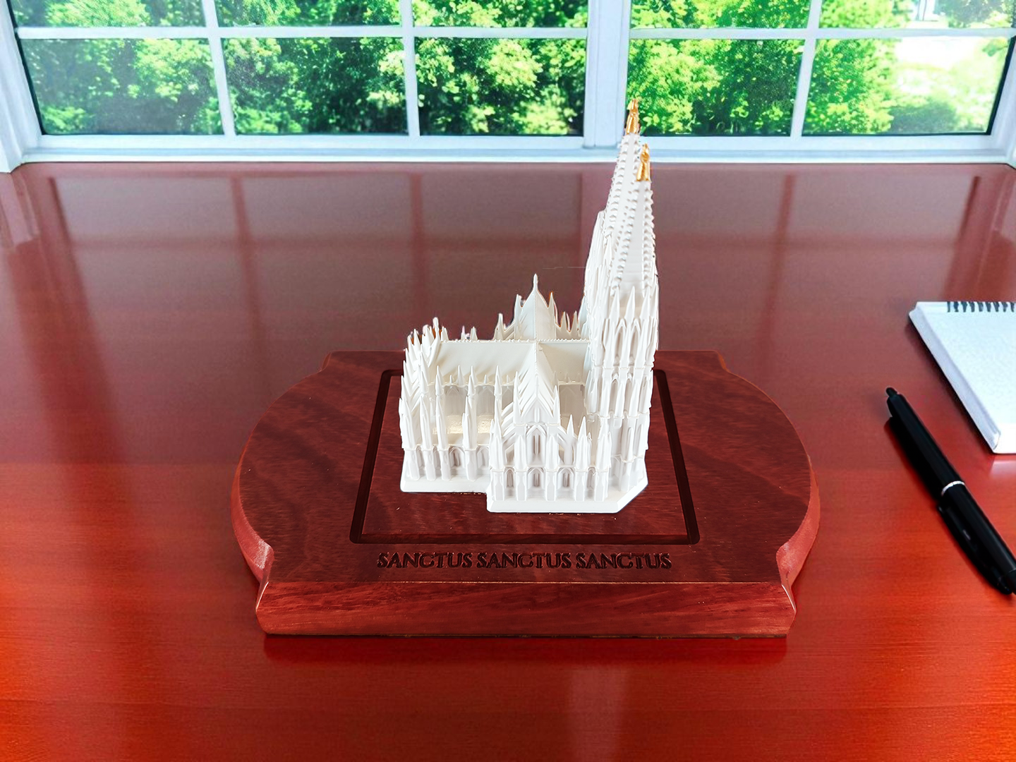 Mini Cologne Cathedral on Jarrah base by Holy Hearth Australia 001.png