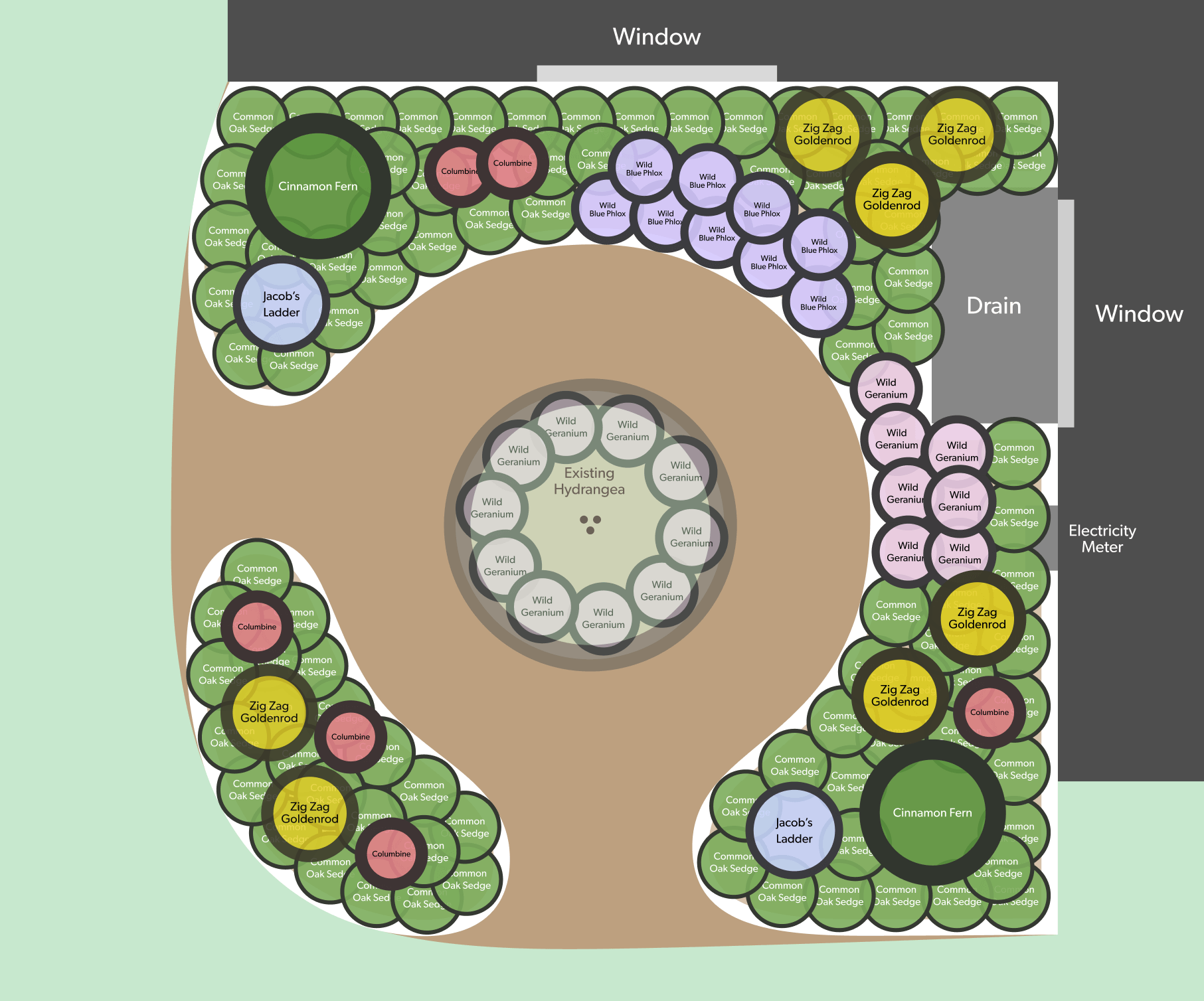 Matrix-planted shade garden with structural elegance — Wild Plum ...