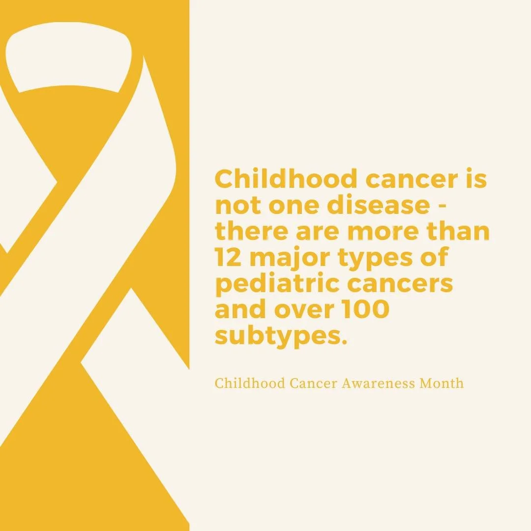 Did you know?
💛 Childhood cancer is not just one disease &mdash; there are more than 12 major types of pediatric cancers and over 100 subtypes.

Each child&rsquo;s journey is unique, and every diagnosis deserves awareness, research, and hope. This m