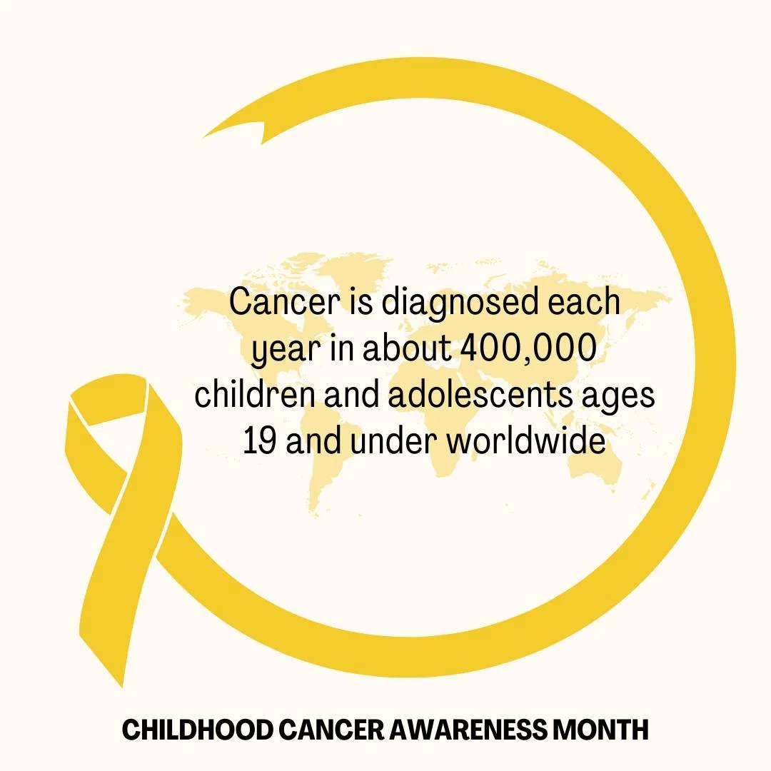 🌍 Every year, about 400,000 children and adolescents under 19 are diagnosed with cancer worldwide. 💛

September is Childhood Cancer Awareness Month, and we Go Gold to shine a light on the realities kids and families face every day. Together, we can