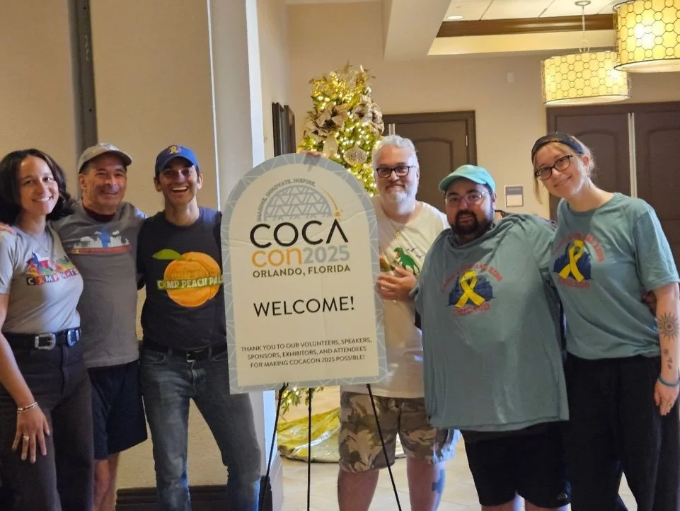 We had an incredible time at COCA-con in Orlando! ☀️✨
Every year, COCA-con brings together camps from across the country to connect, learn, and strengthen the magic we bring to pediatric oncology programs &mdash; and this year was no exception. From 