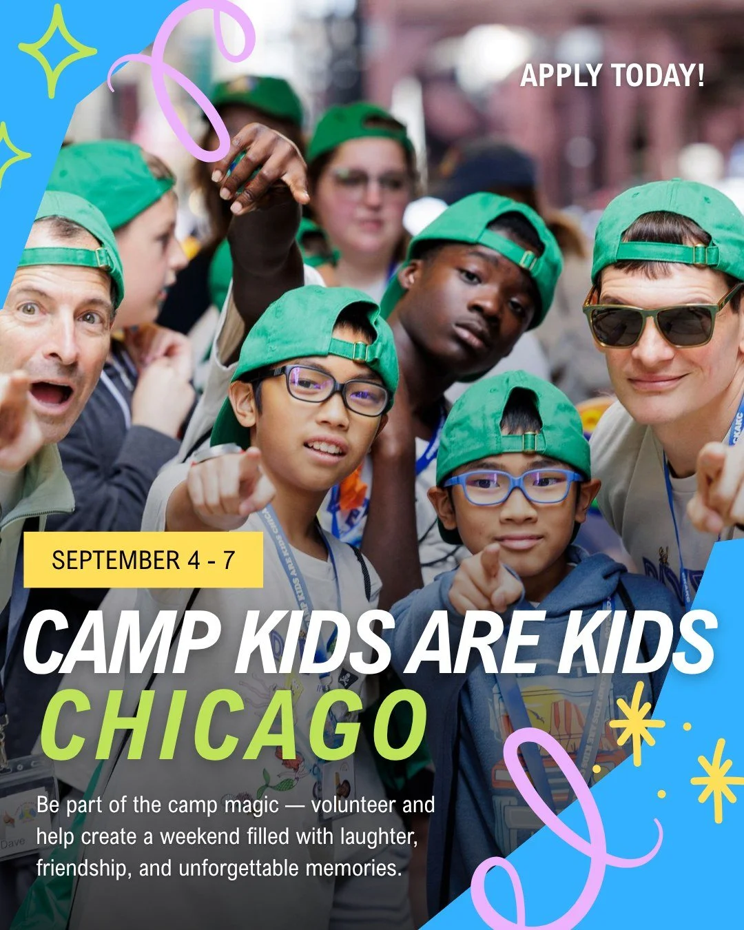 📖✨ Your Next Chapter Could Start at Camp ✨📖

Camp Kids Are Kids Chicago is looking for incredible volunteers to help bring the magic of Once Upon A Camp to life this September. 💛

We&rsquo;re especially looking for:
🧠 MESH (Mental Emotional Socia