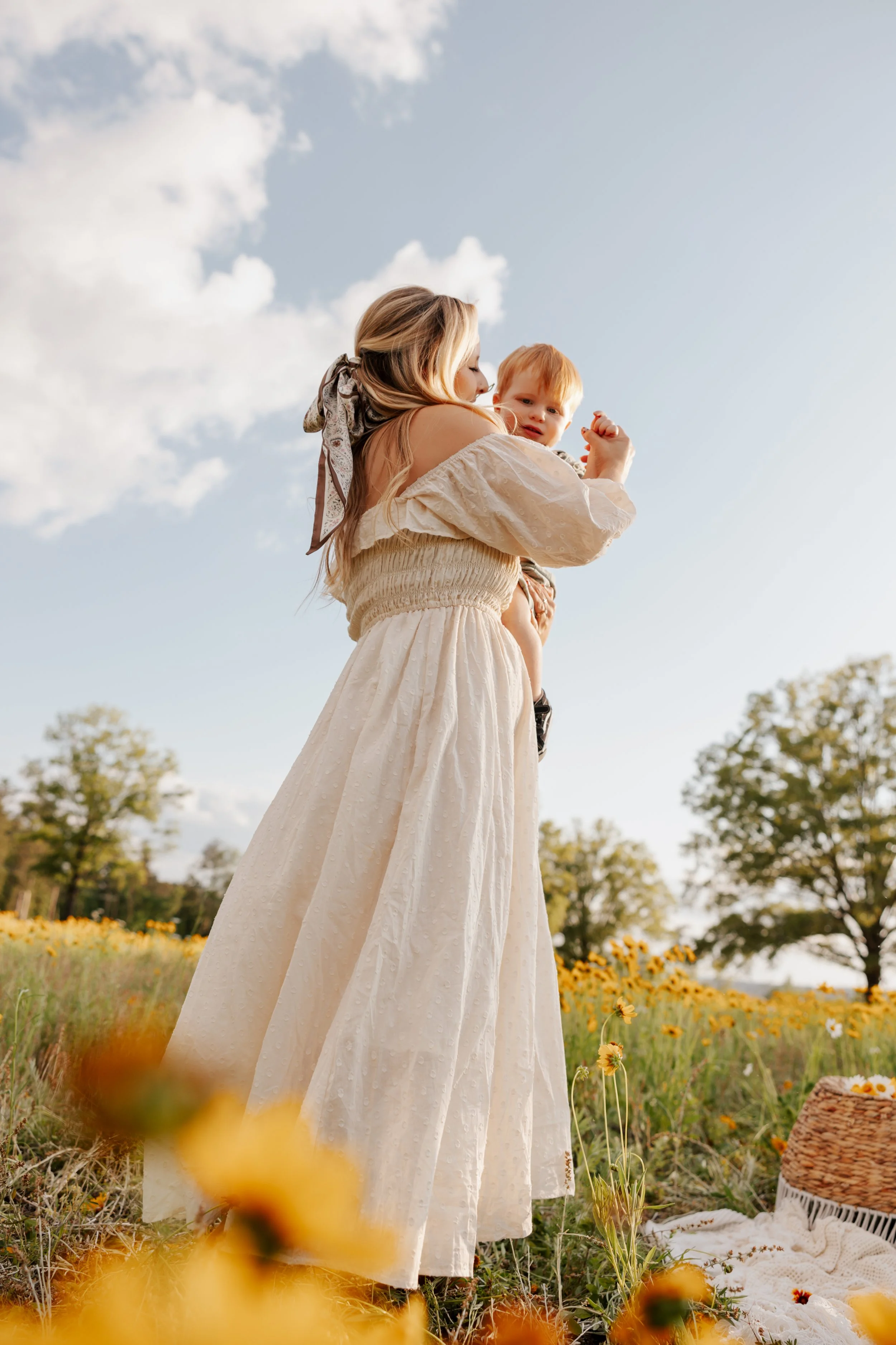 wild flower field augusta Georgia photographer
