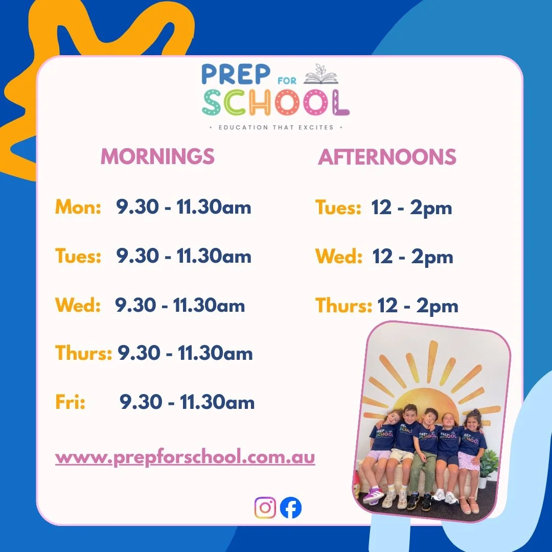 Prep Program in the Hills District 🤍

Our timetable is intentionally designed to give children exactly what they need - no more, no less.

Prep For School isn&rsquo;t a whole day program&hellip; and that&rsquo;s the whole point.

Our short, 2-hour s
