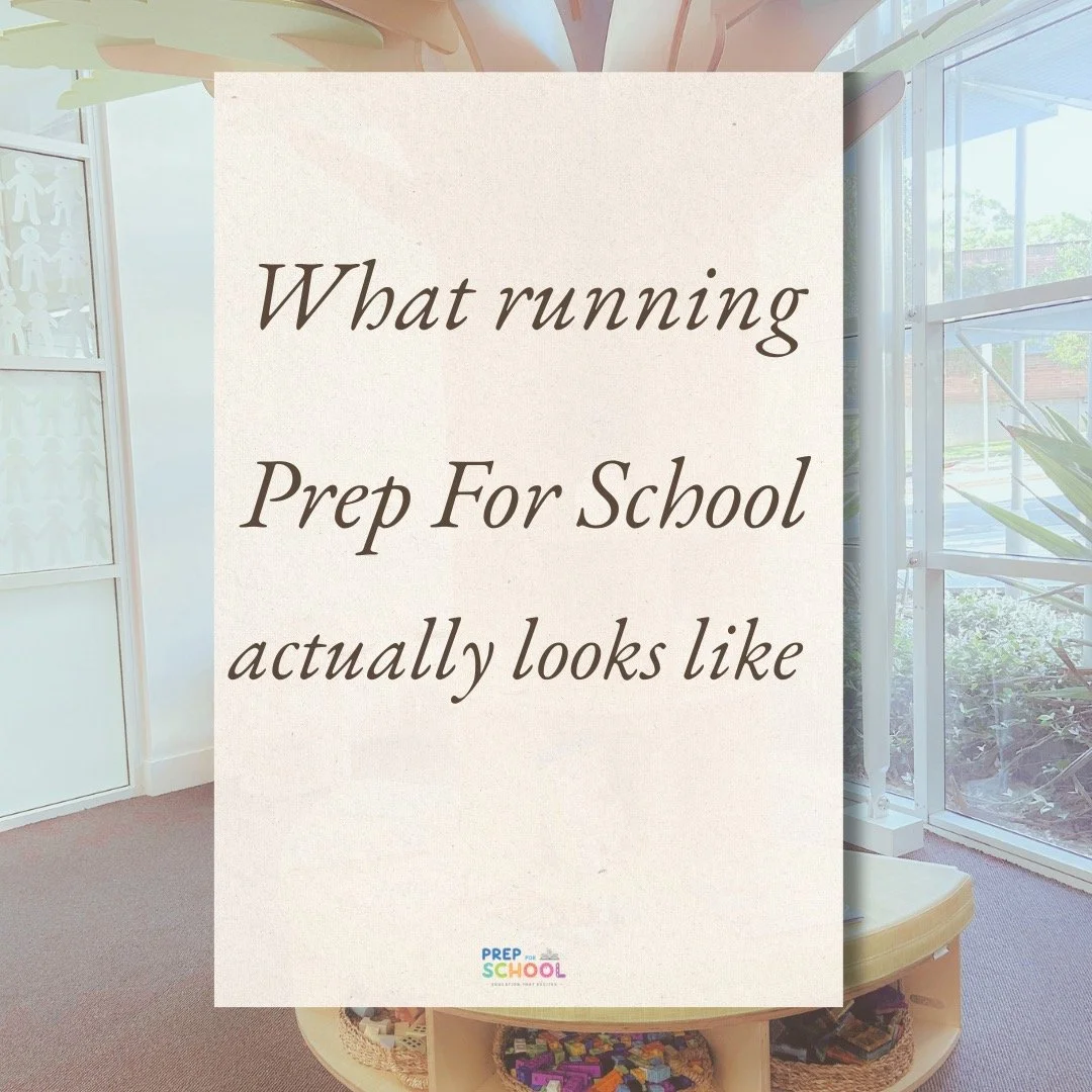 A little honest moment from me 🤍

Running Prep For School is the most beautiful, exhausting, rewarding thing I&rsquo;ve ever done.

To every family, friend, staff member and supporter who has helped build this little dream into what it is today - th