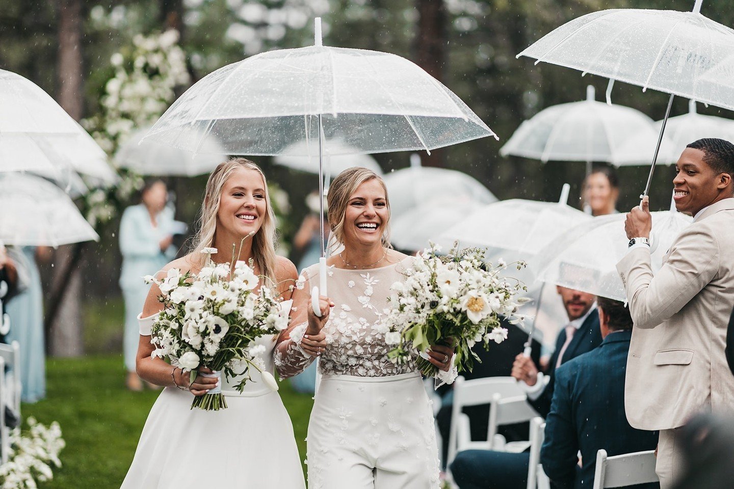 Looking back at some of the moments from an all-time favorite day from last year. Despite this being the worst weather we've ever had during a wedding the whole day was centered around love and commitment. With everyone being so incredibly present an