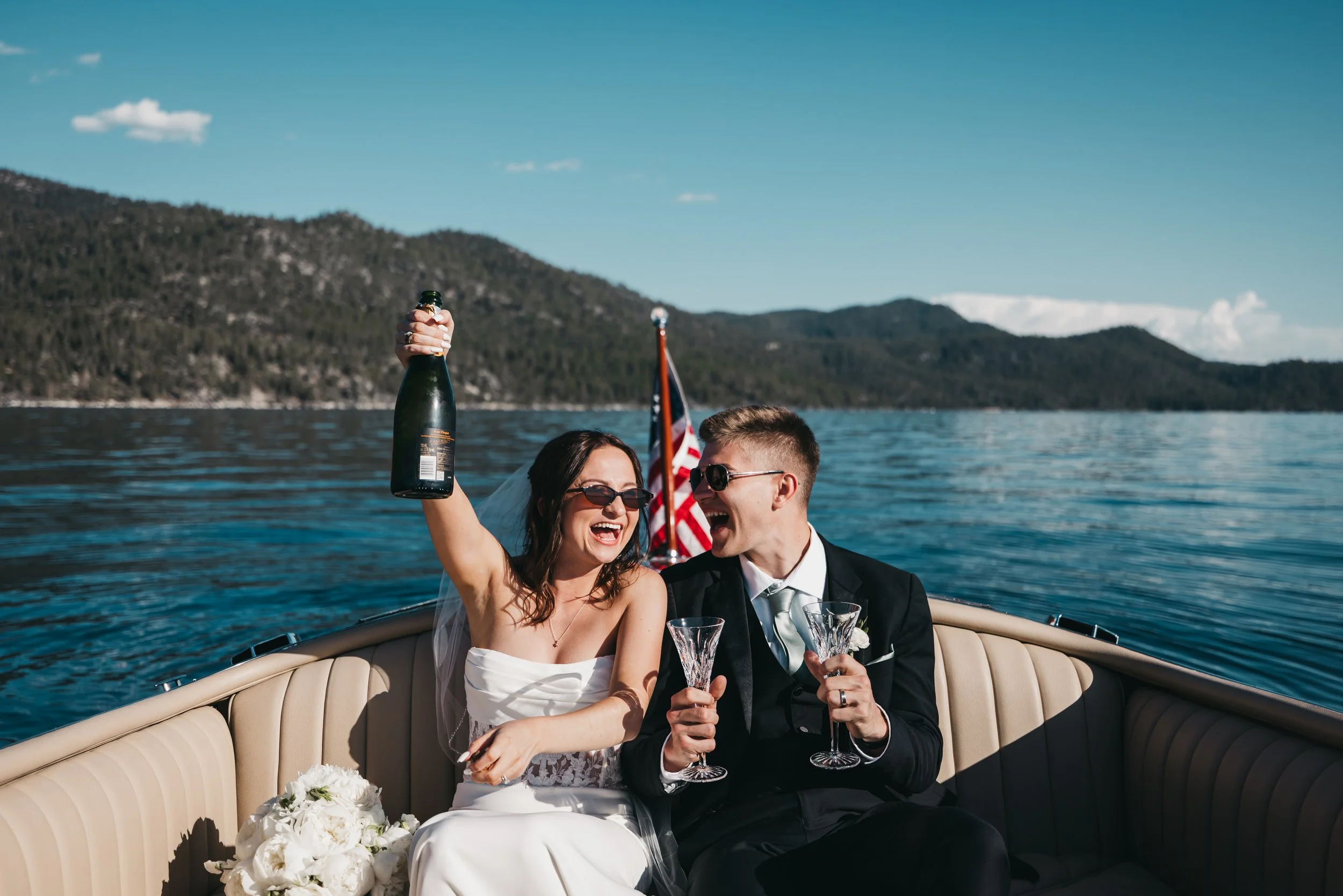 Elegant Lakefront Wedding at Thunderbird Lodge: Hadyn & Grant’s Timeless Celebration by the Shores of Lake Tahoe