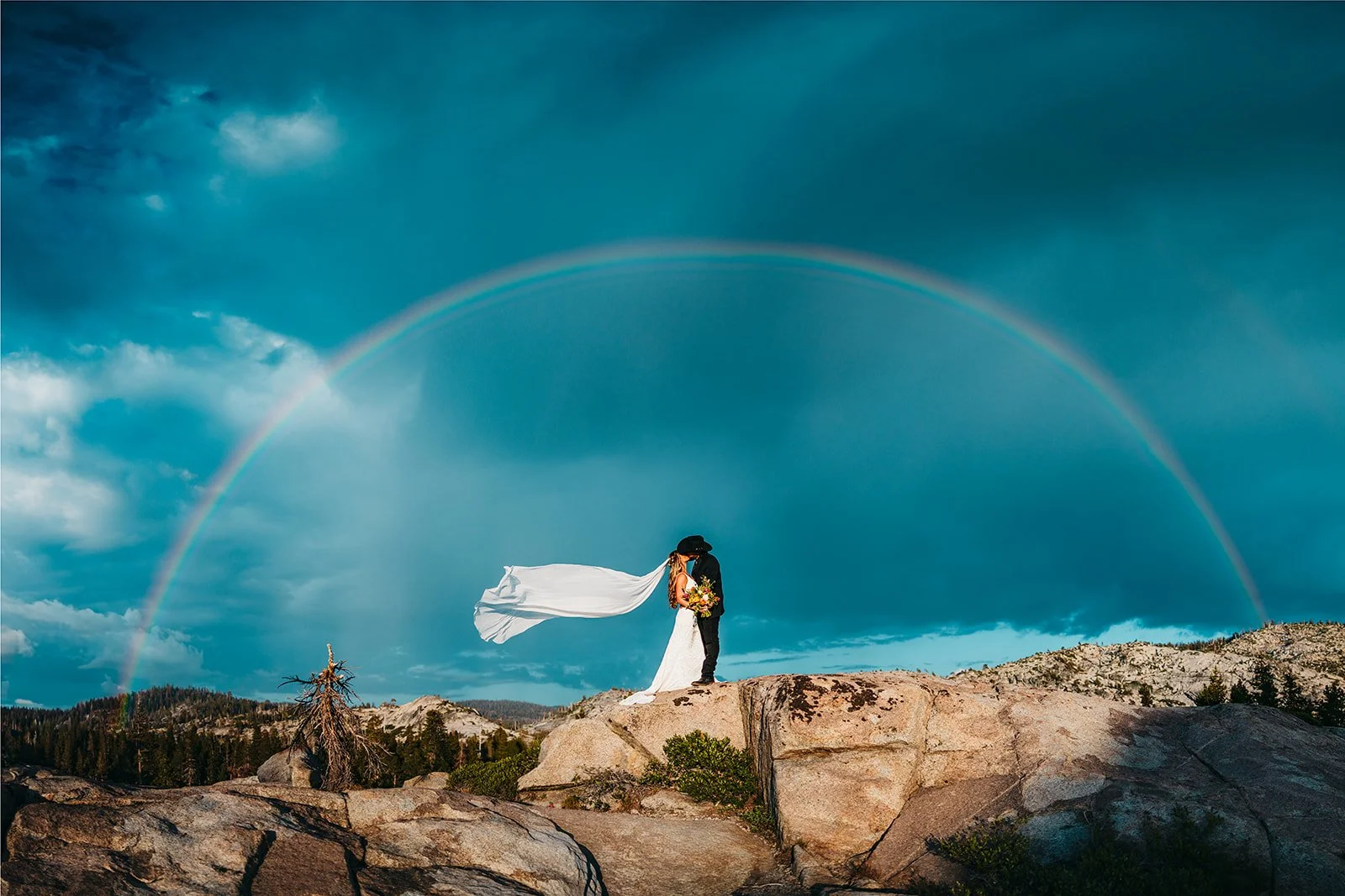 A Wild Cowboy &amp; Festival-Inspired Wedding at The Hideout, Kirkwood: Brittney &amp; Jimmy’s Wild, Disco-Dusted Weekend in Lake Tahoe