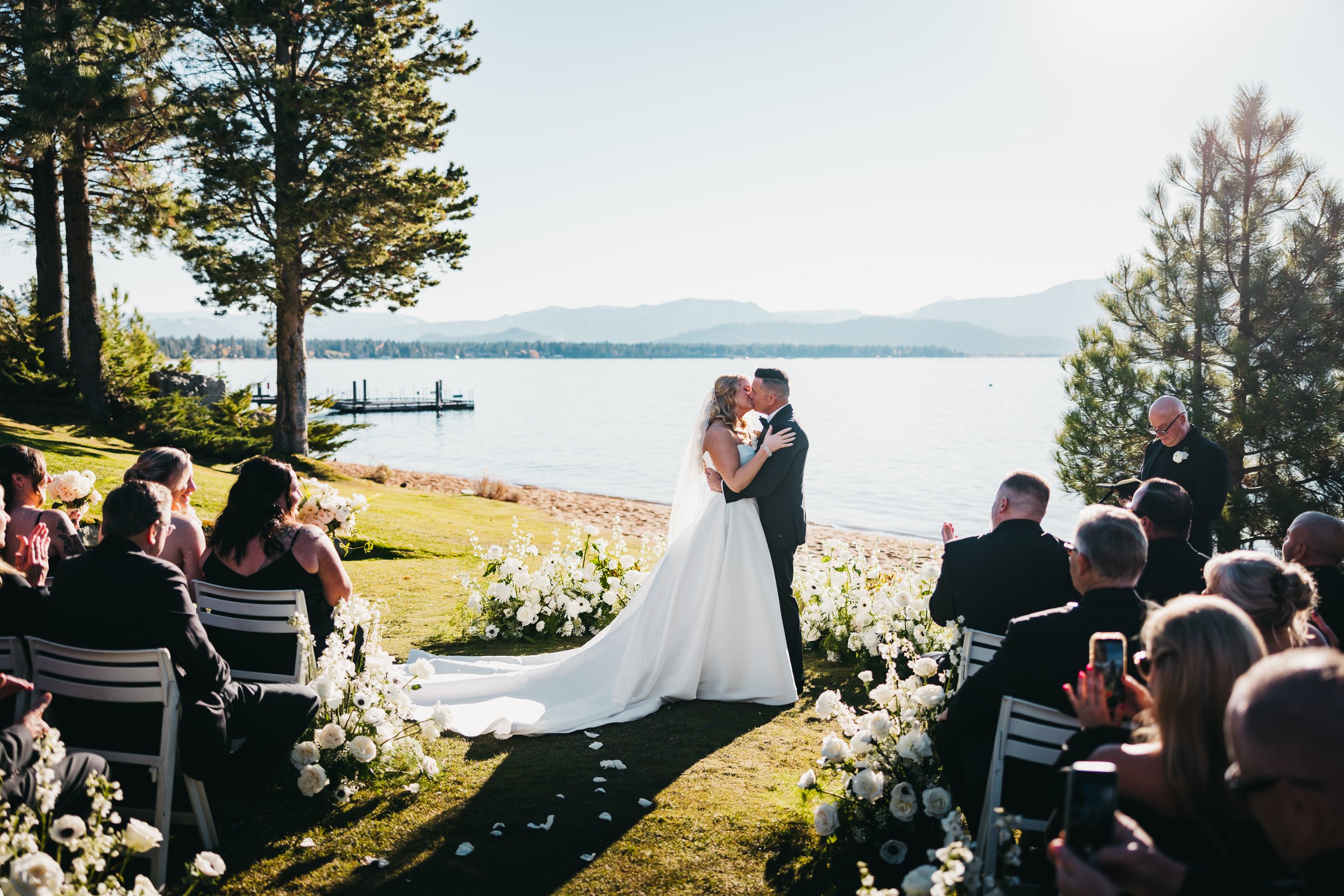A Black-Tie Wedding at Edgewood Tahoe: Siri &amp; Erik’s Timeless Black and White Celebration