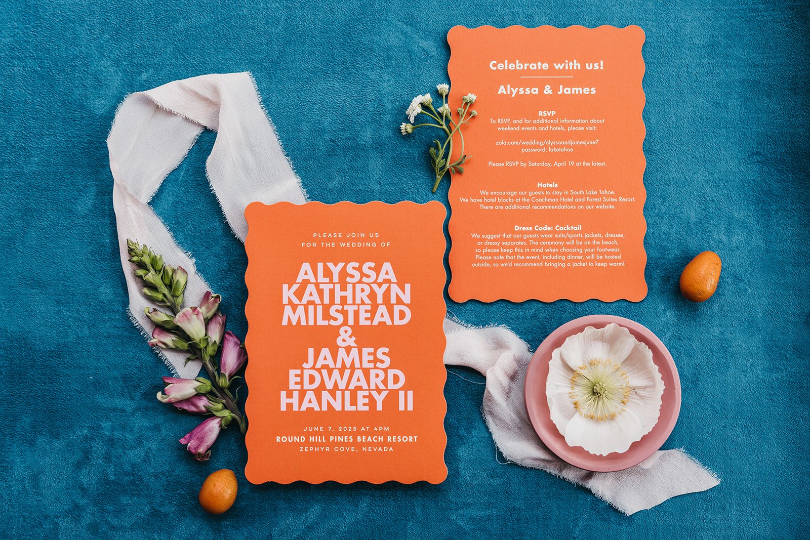 Top Signage &amp; Stationery Vendors for Lake Tahoe &amp; Reno Weddings