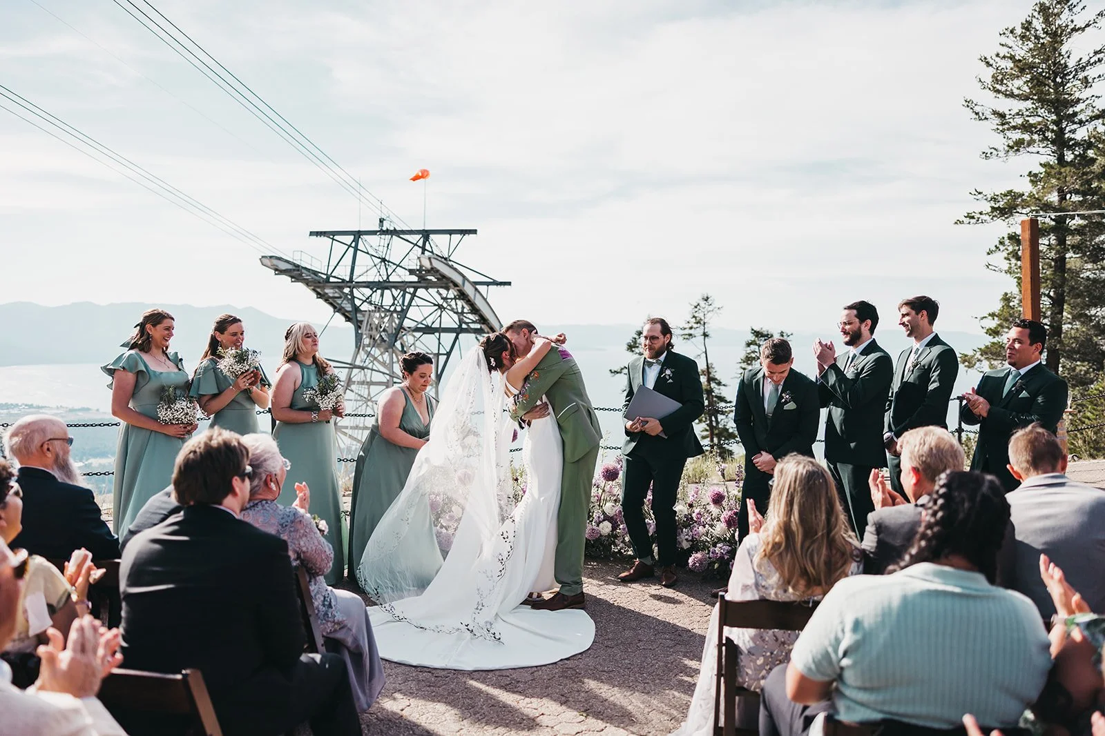 A Full Moon Wedding at Heavenly Lake Tahoe | Erica &amp; Regan’s Intimate Mountain Celebration
