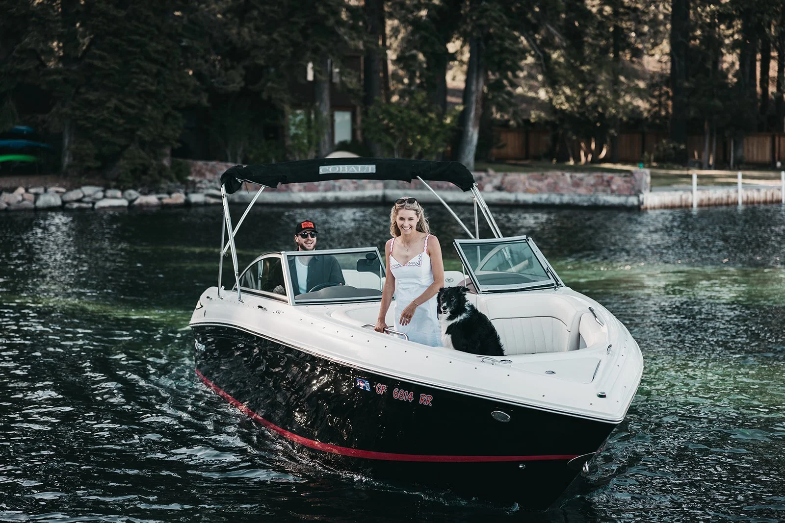 A Lake Tahoe Boat Engagement Session: Kate &amp; Campbell's Golden Hour on the Water