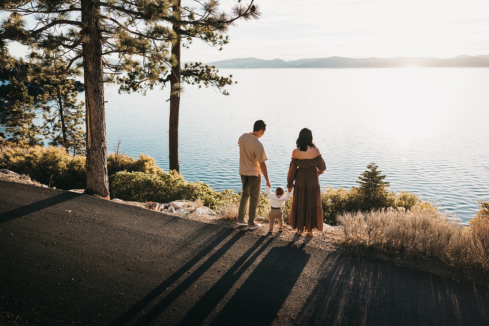 Lauren &amp; Erik's Golden Hour Family Session at Lake Tahoe