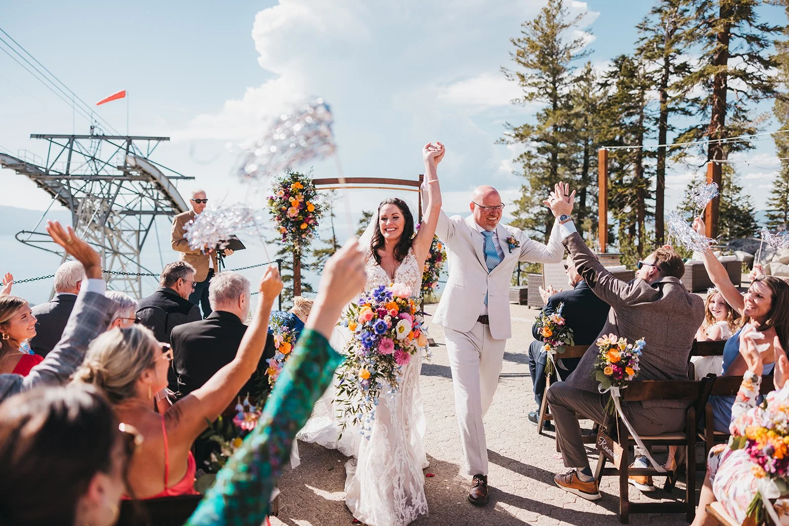 A Mountain Wedding at Heavenly Lakeview Lodge: Klynn &amp; Jennifer's Colorful South Lake Tahoe Celebration