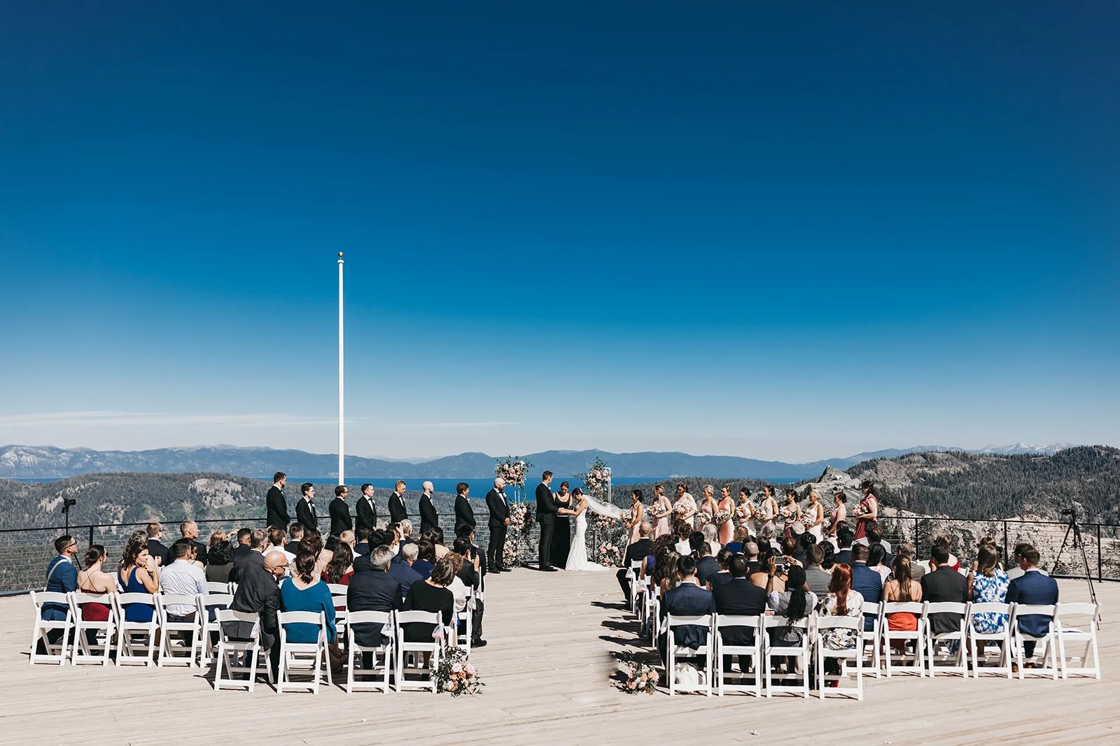 A Palisades Tahoe Wedding at High Camp: Matt &amp; Audrey's Mountain Celebration Above Olympic Valley