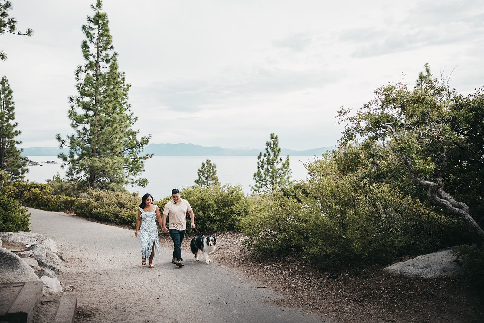 Lake Tahoe Engagement Session: Jiselle &amp; Kyle on the Granite Shoreline