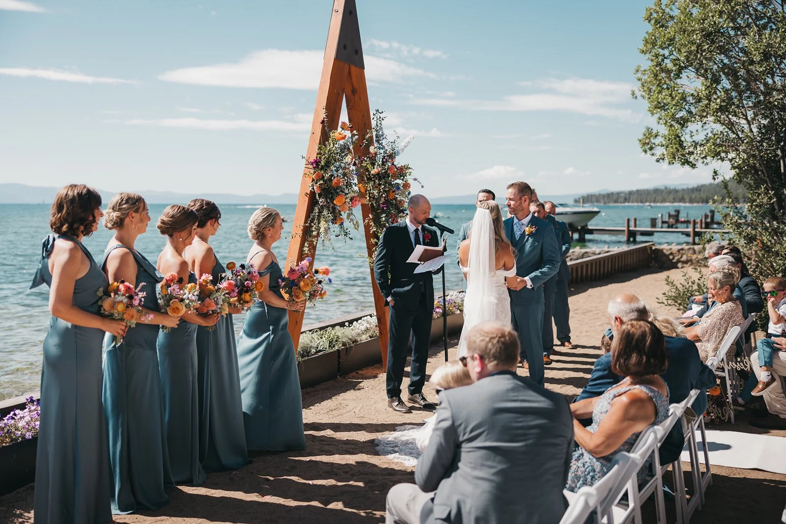 A South Lake Tahoe Wedding at The Arch and The Landing Resort: Molly &amp; Joe's Lakeside Celebration