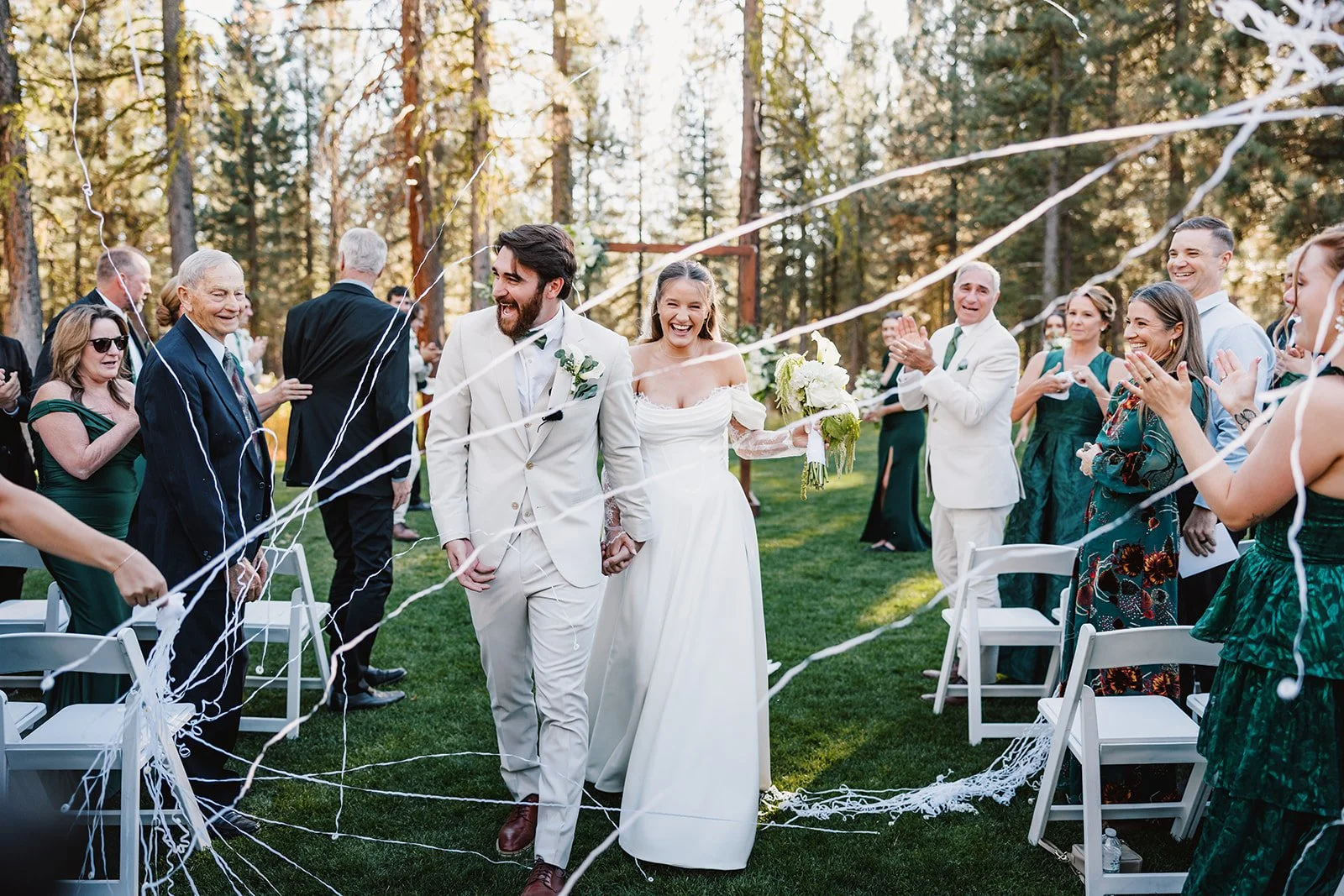 Tyler &amp; Allie's Chalet View Lodge Wedding: A Green Forest Celebration in the Lost Sierra