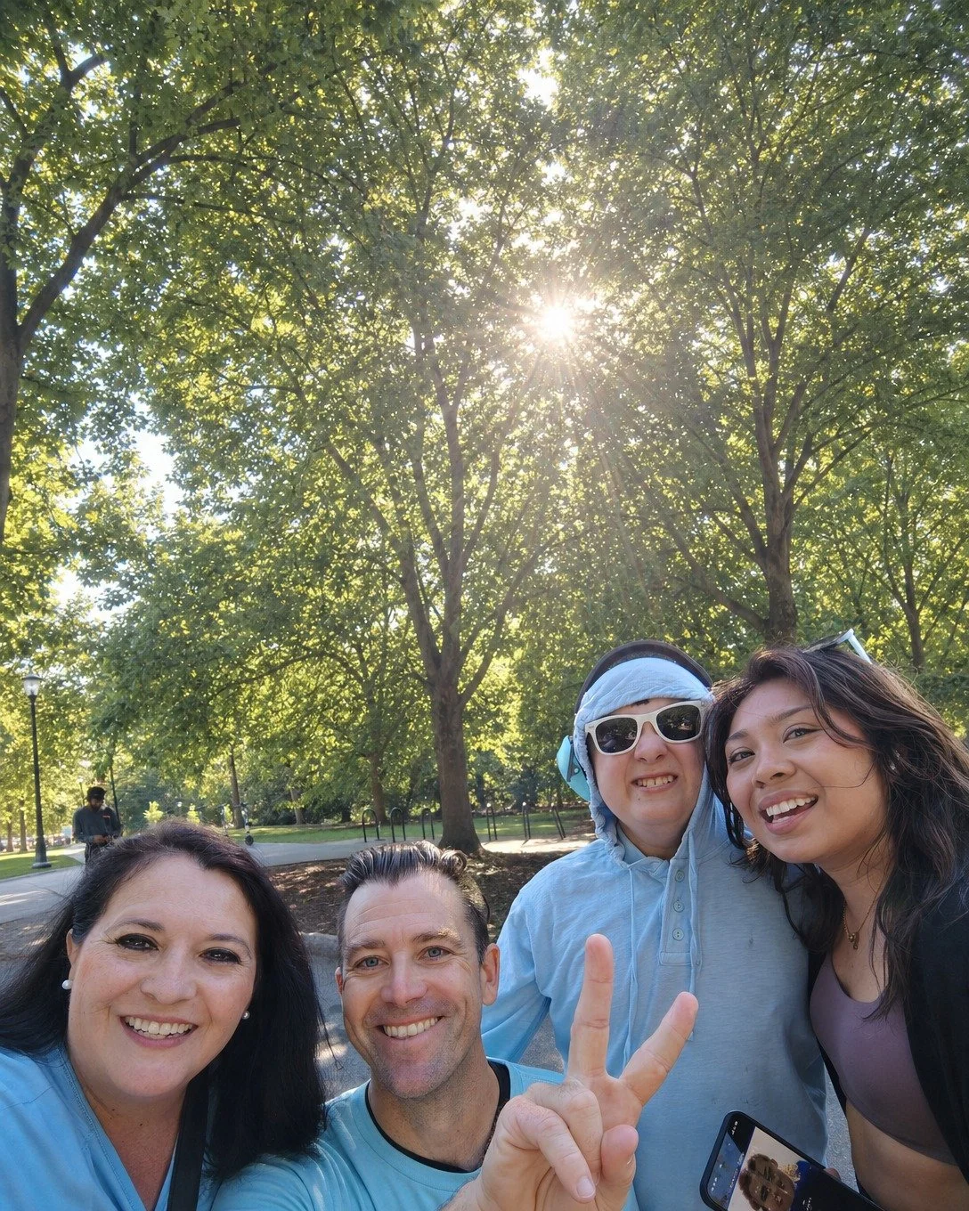 😃 I'm still smiling because this was so&hellip; fun!
🏃🏻
I ran my first-ever 5K in support of the #Autism Alliance of Georgia
community, at the gorgeous Piedmont Park in Atlanta. I ran for the #Bear🐻wearing a CHOC Children's tee! Their commitment 