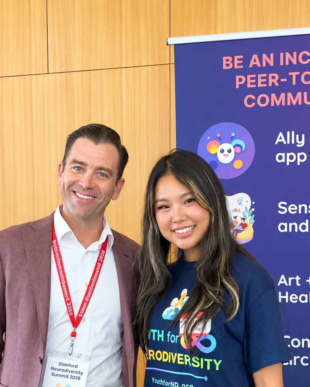 I'm happily exhausted and inspired after the Stanford Neurodiversity Project! 🤩 

I learned so much from Lawrence Fung, Pooja Shah, and others about neurodiversity-informed care and building with the community. 

Met amazing founders like Uli K. Che