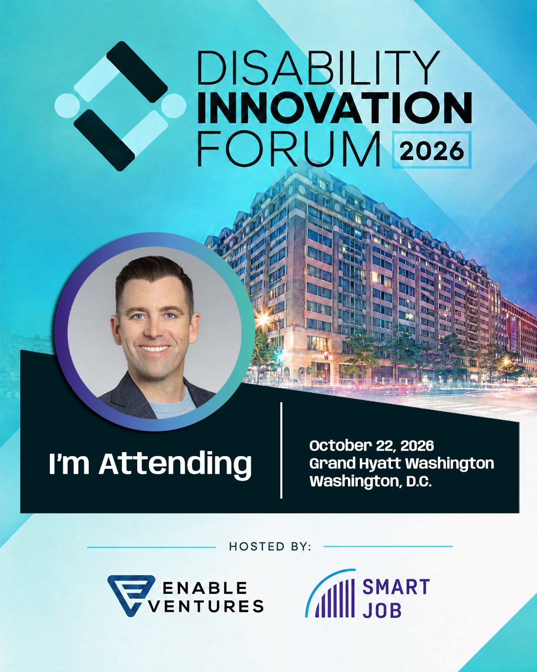 🔥This morning I&rsquo;m walking into the Disability Innovation Forum in Washington, DC, and I&rsquo;m fired up.🔥

Enable Ventures and SmartJob are bringing together corporate leaders, investors, founders and advocates to discuss how disability inno