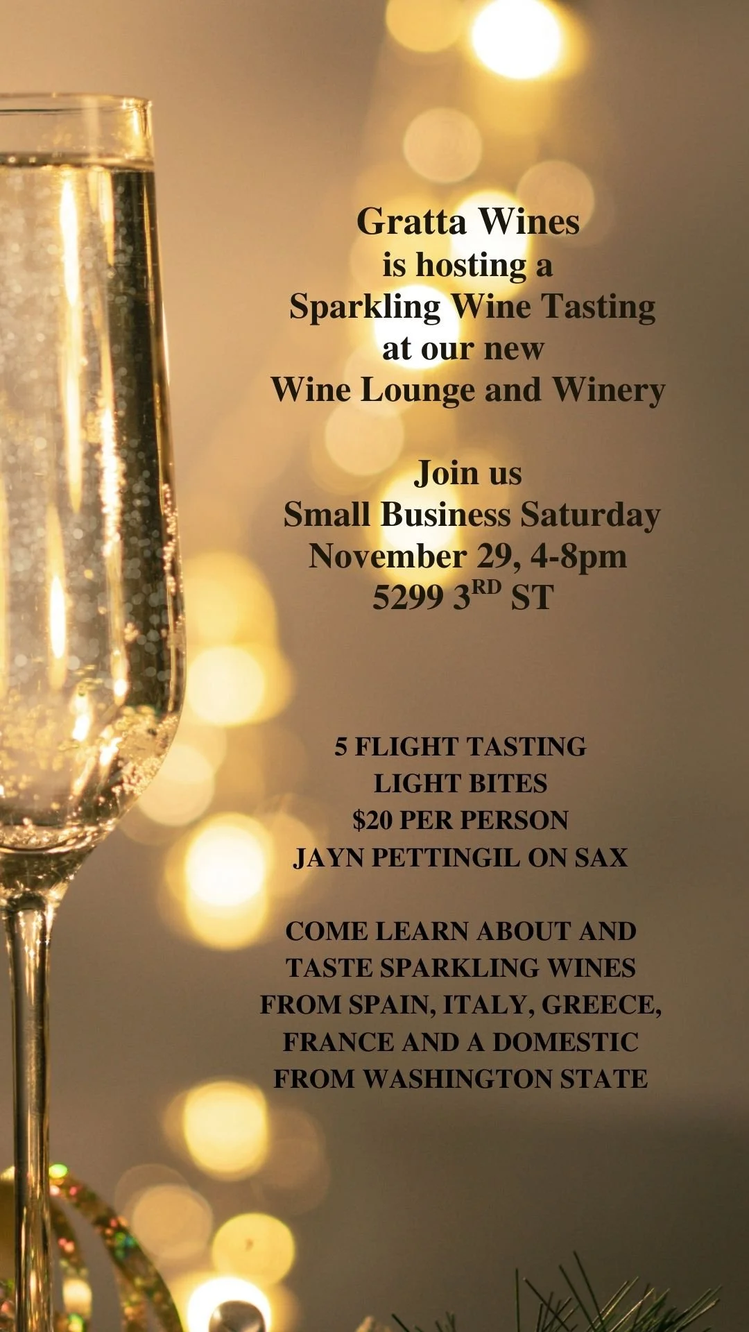 Sparkling Wine Tasting