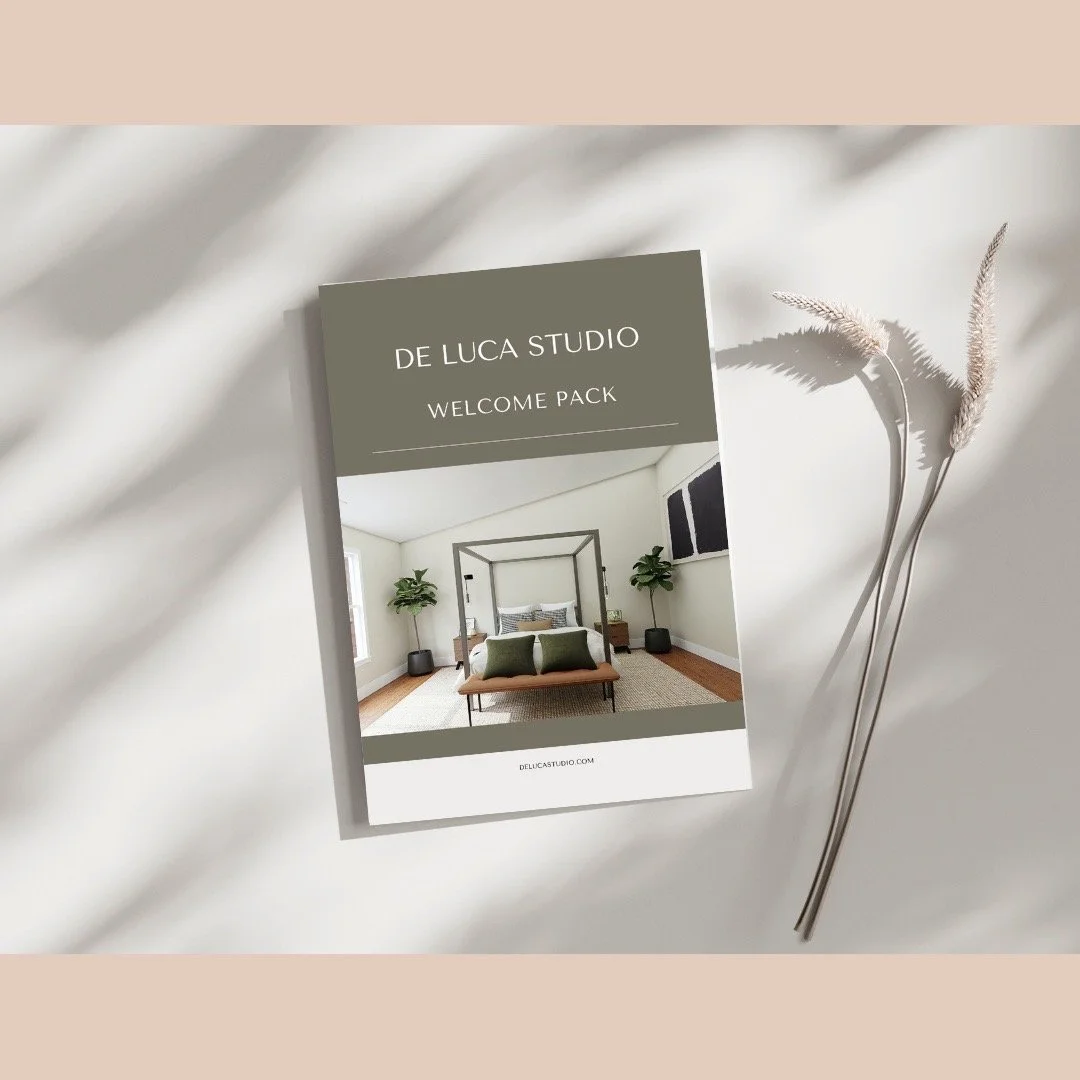 Elevate your client experience with our customisable welcome pack!
Tailor it perfectly to your brand using Canva.

Impress and delight your clients from the very first meeting!

#DesignExcellence #ClientExperience #InteriorDesign
