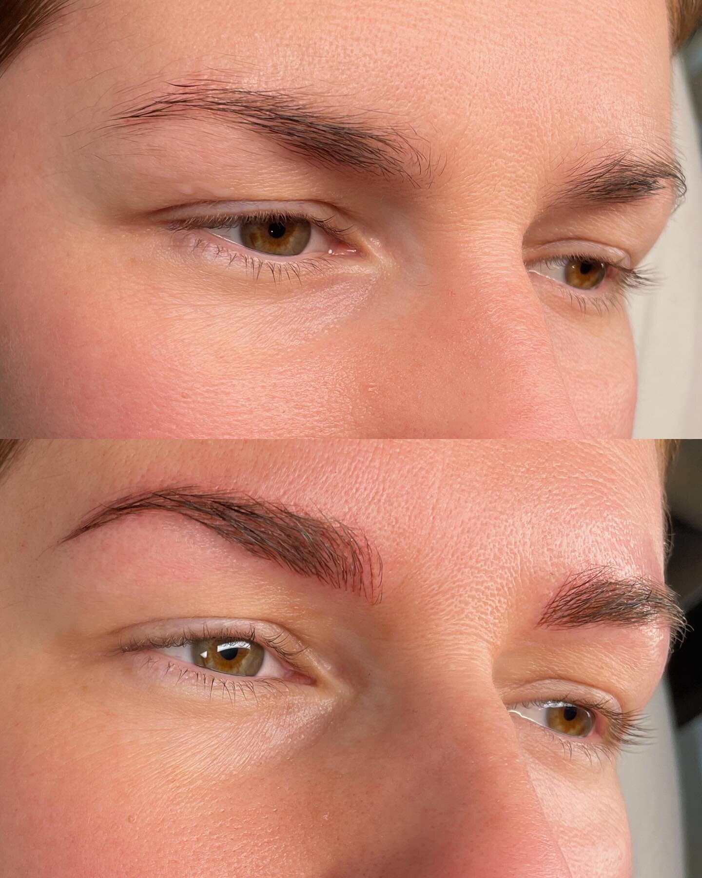 Gorgeously even structure ! 🌟 client came in with a bit of uneven brows and now we have beautifully even and suited to my clients face. A perfect guideline to follow for years to come. 
.
.
If a client comes to me with uneven brows I often decide wh