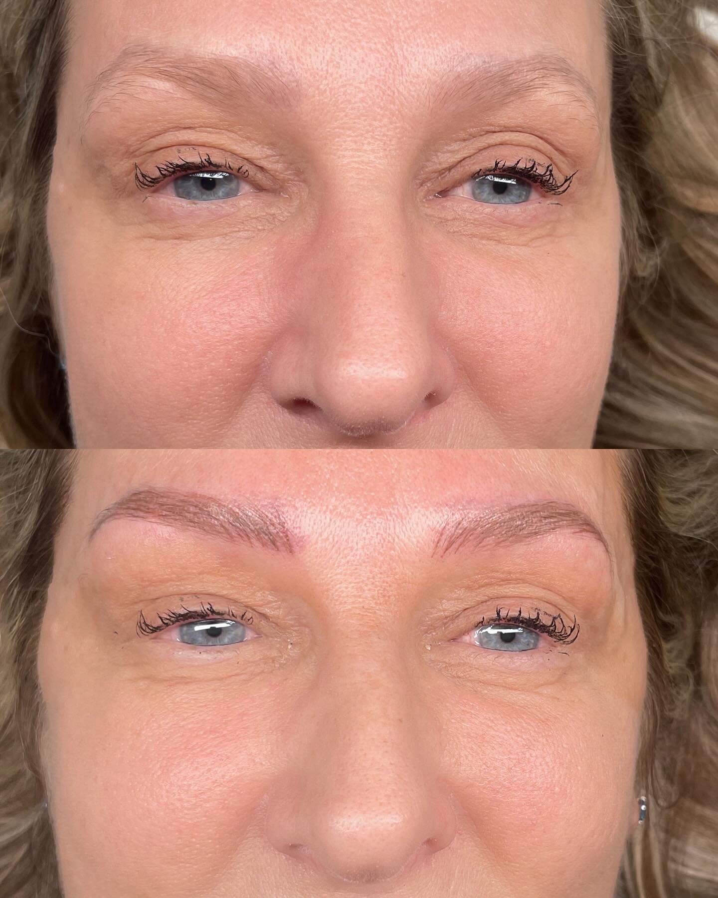 *Machine Nano brows*

My client and I have been through a journey together originally my client since 2018, when I relocated to Vancouver Island she decided to try someone new. Last picture is what she came to me with; a botched job done by an inexpe