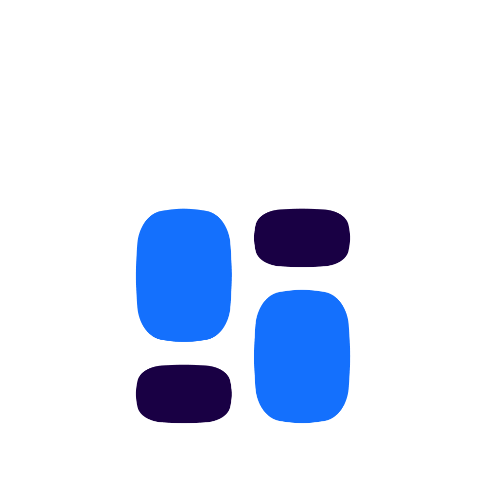 Four pills, two are blue and two are dark purple, arranged in a cross pattern on a black background.