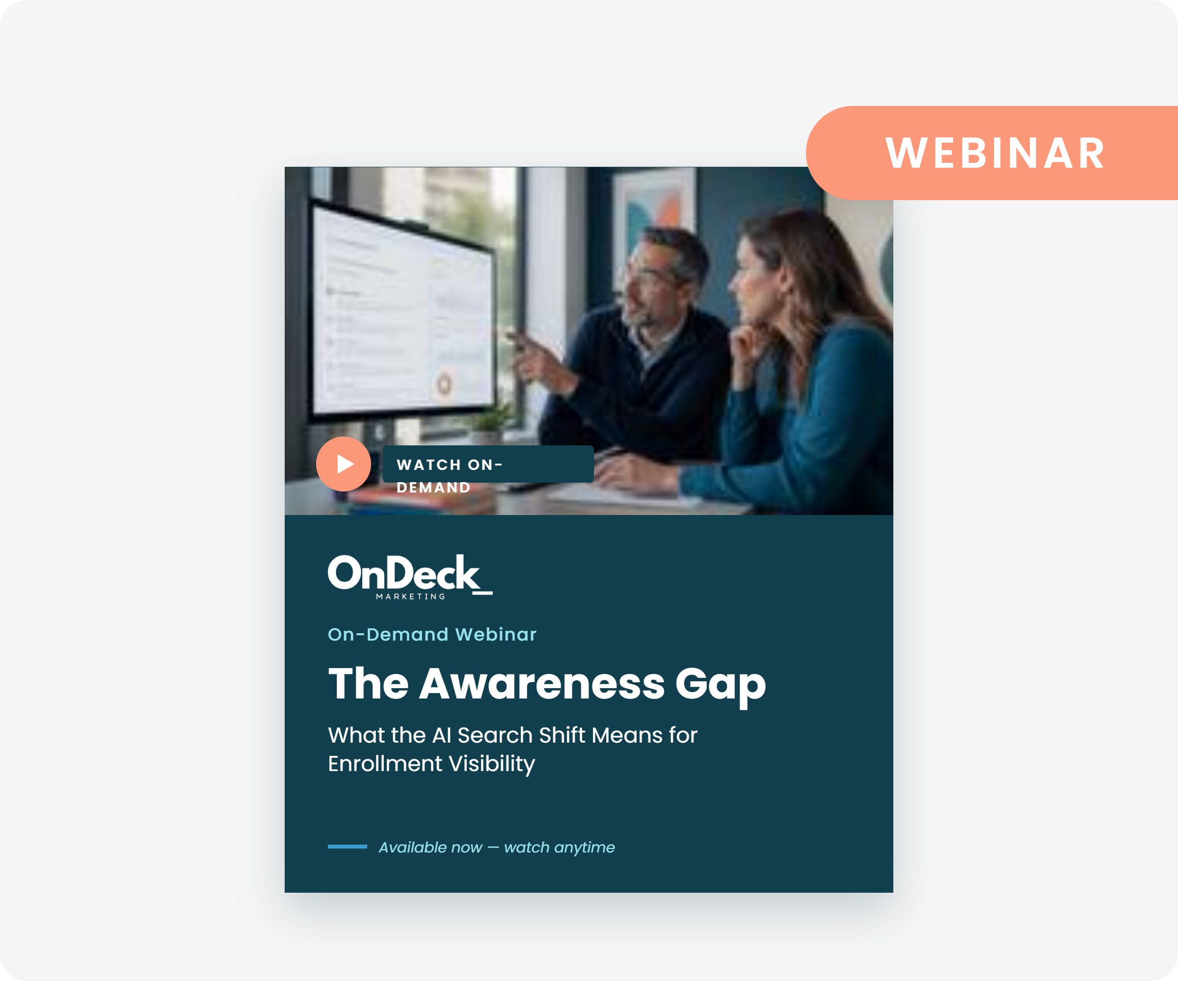 [Webinar] The Awareness Gap: What the AI Search Shift Means for Enrollment Visibility