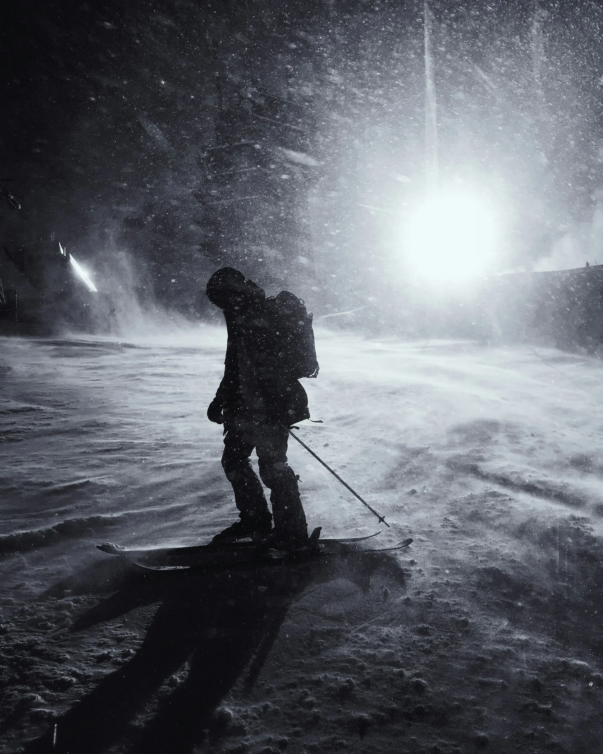 night skiing Hirafu
