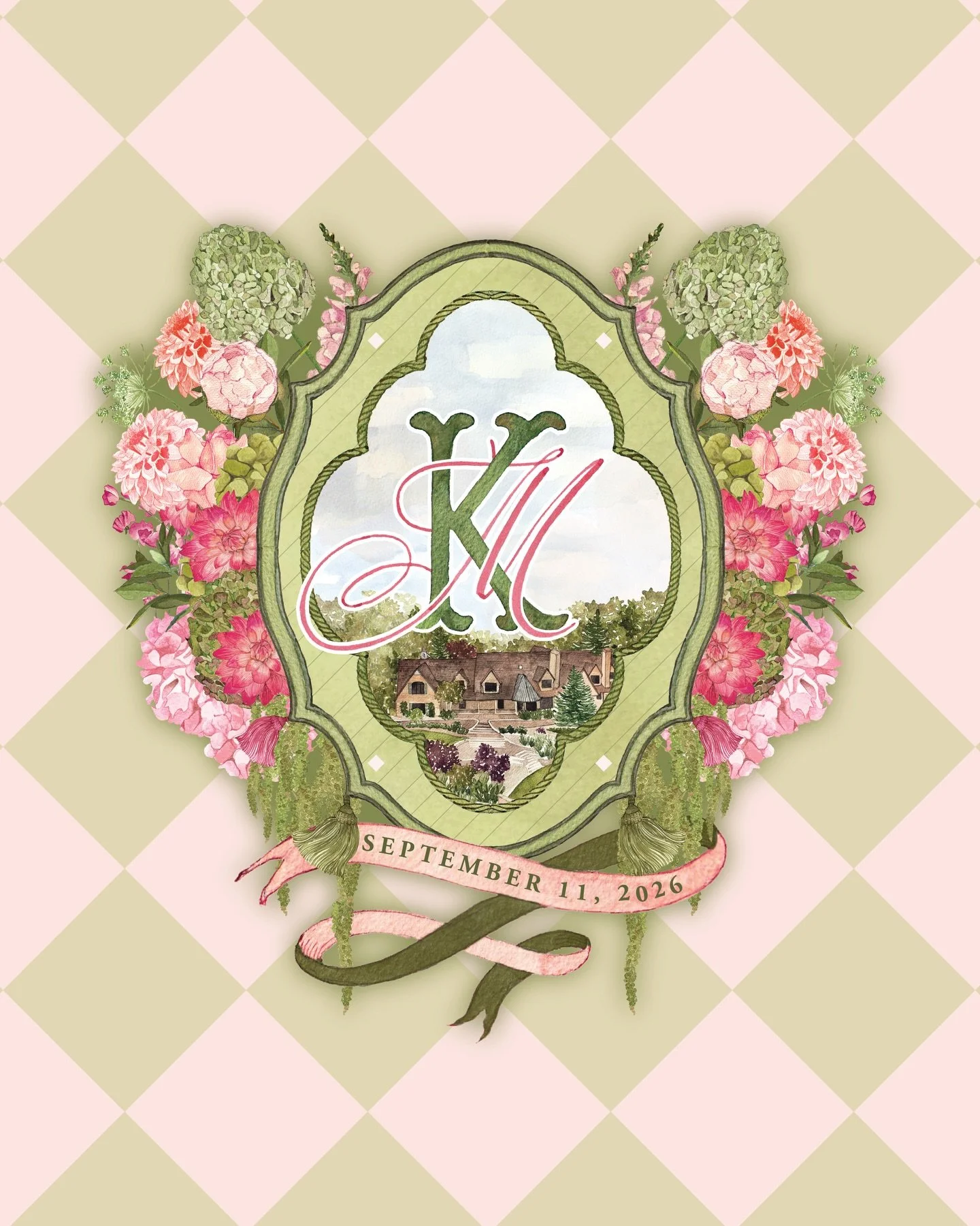 New crest for M &amp; K 🤍
This is going to be such a special suite! 

#weddingstationery #customweddingdesign #weddingcrest #luxuryweddingdetails #fineartwedding